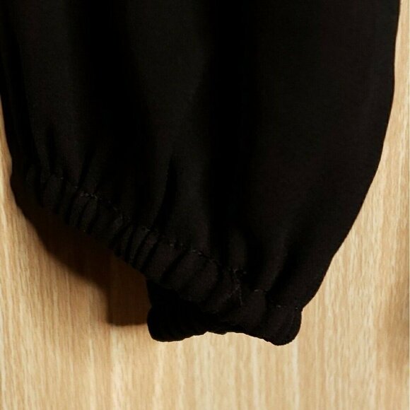 Daniel Rainn Womens Black Flowy Blouse With Boho Neckline Small - Picture 4 of 8